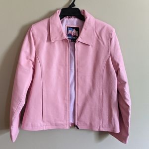 Pink Leather Jacket